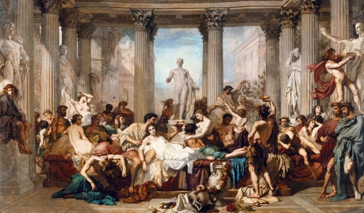 The Romans in their Decadence, by Thomas Couture, French, 1847 