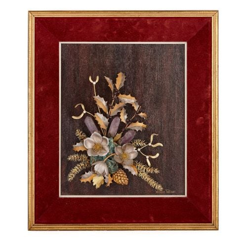 Gold, silver, and amythest flower study by Tolliday for Garrard