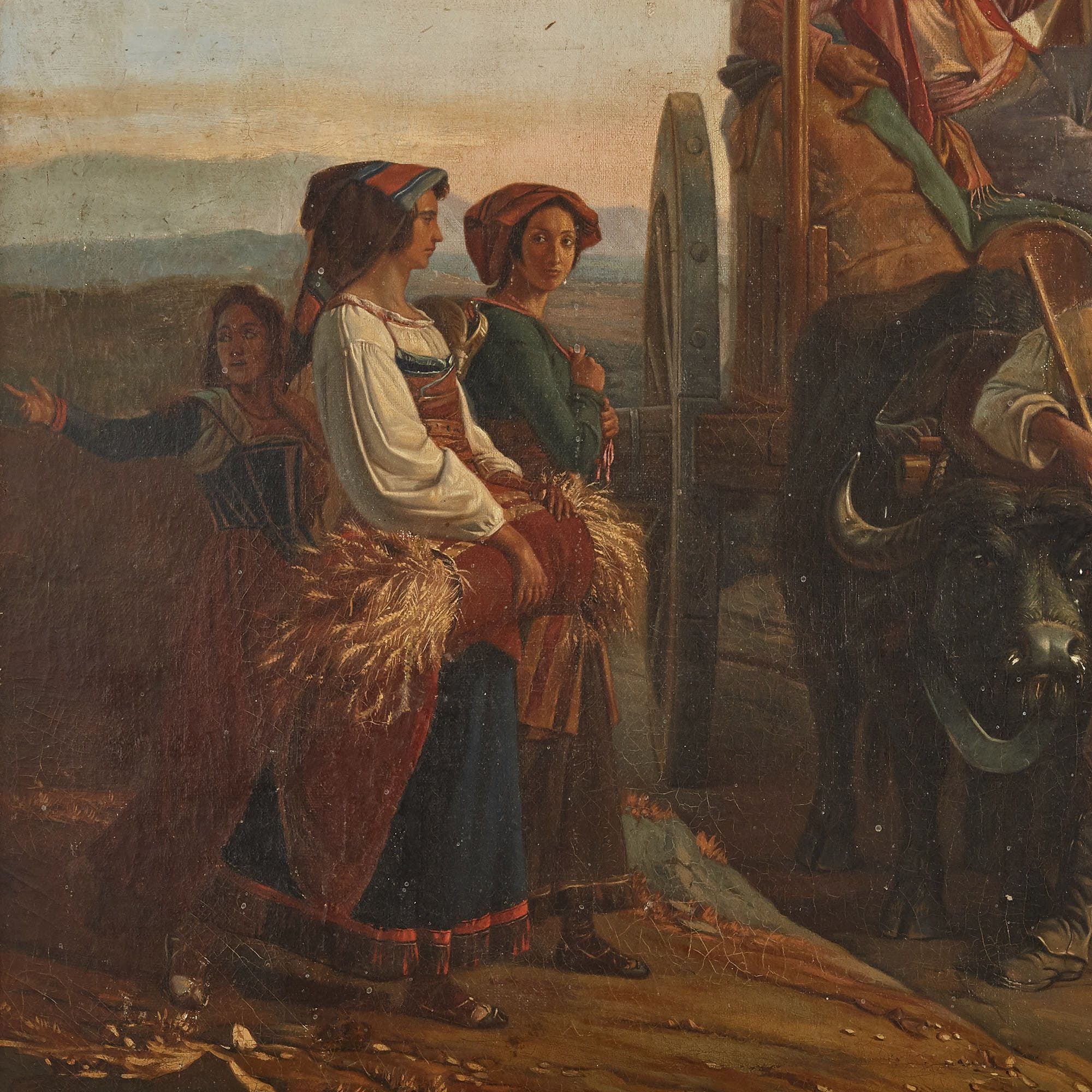 'The Sanctuary of La Madonna dell'Arco', large Italian oil ...