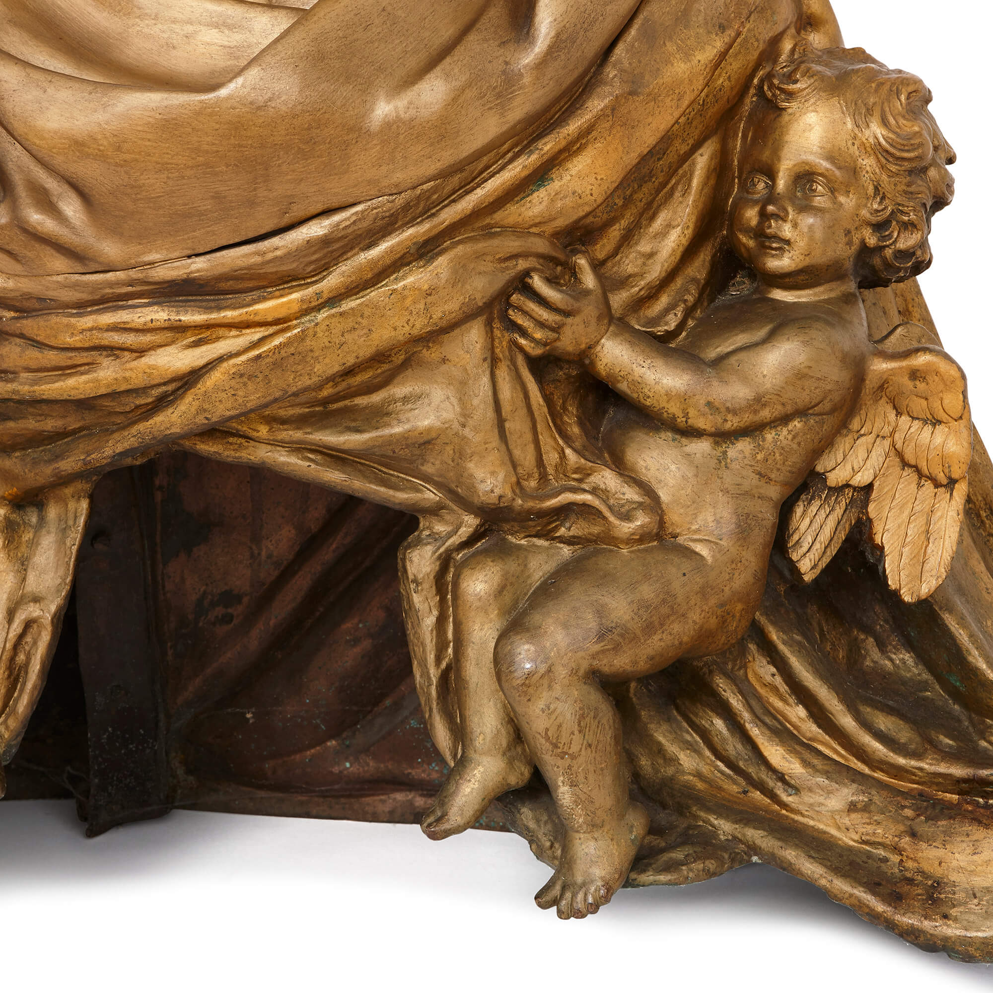 Door Boss: Bust of a Satyress. Italian (Northern). Date: 1575-1585.  Dimensions: 6 3/4 x 5 5/8 x 4 in. Bronze. Origin: Northern Italy. - Album  alb4134510