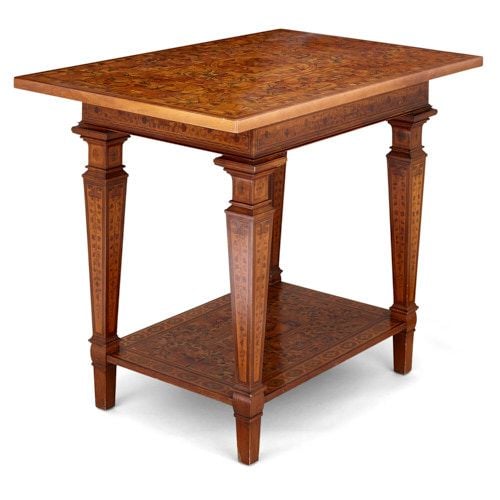 Baroque period German marquetry table