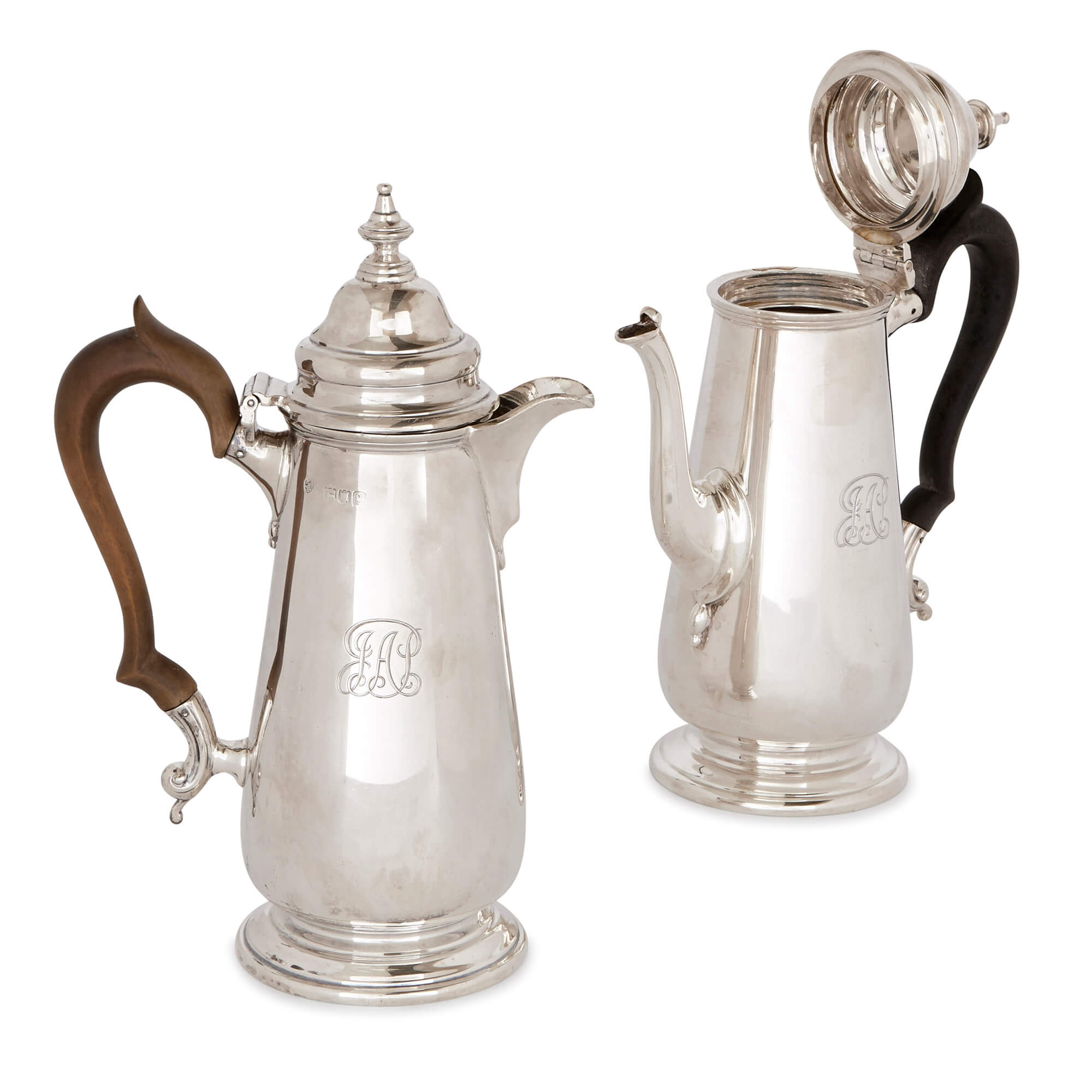 Sterling silver coffee set sale