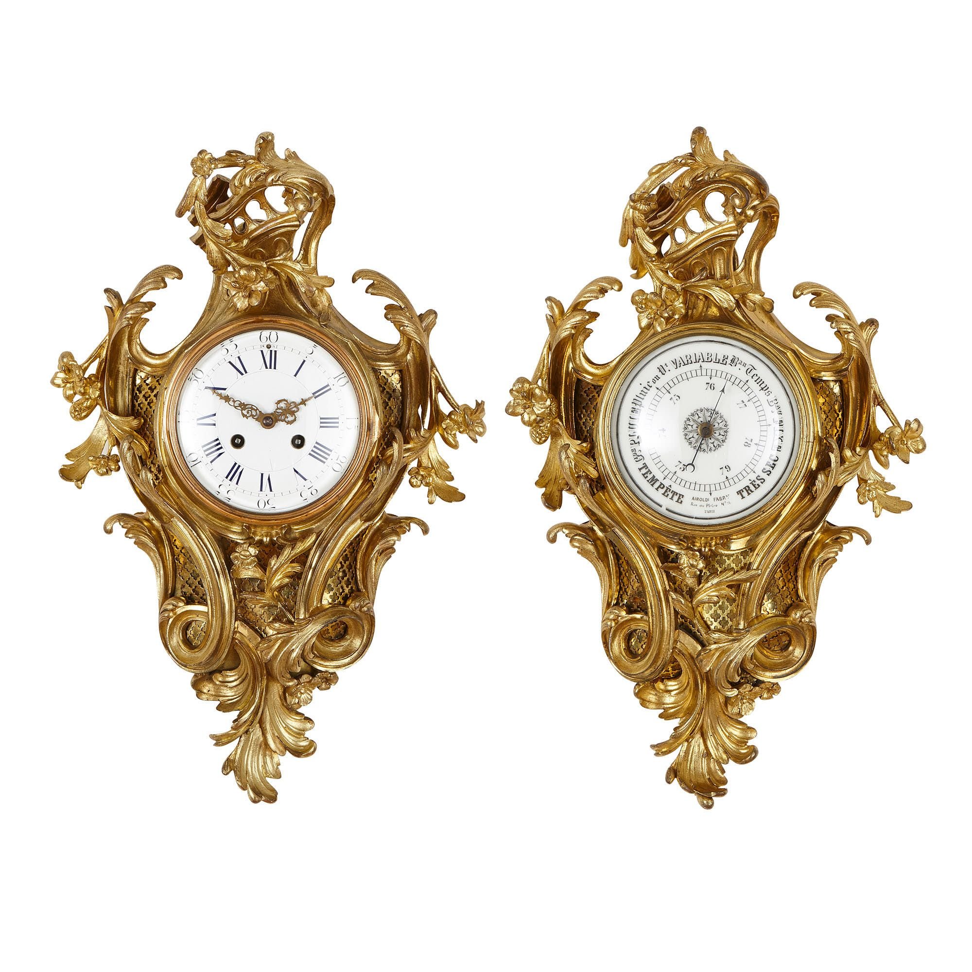 Barometer Made in France. Clock making 