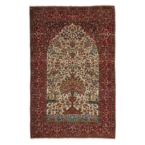 Isfahan wool floral Persian carpet 