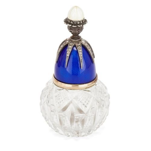 Faberge style gold, diamond, enamel and nephrite Easter egg | Mayfair ...