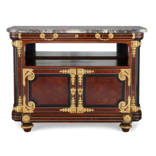 Antique ormolu and mahogany buffet cabinet by Mercier Frères