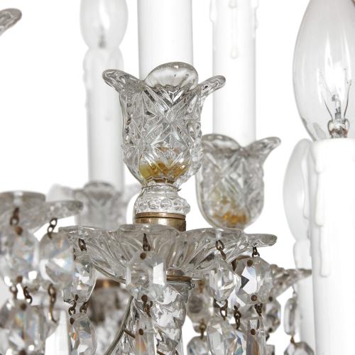 Large antique twenty-four light crystal chandelier by Large antique twenty-four light crystal chandelier by