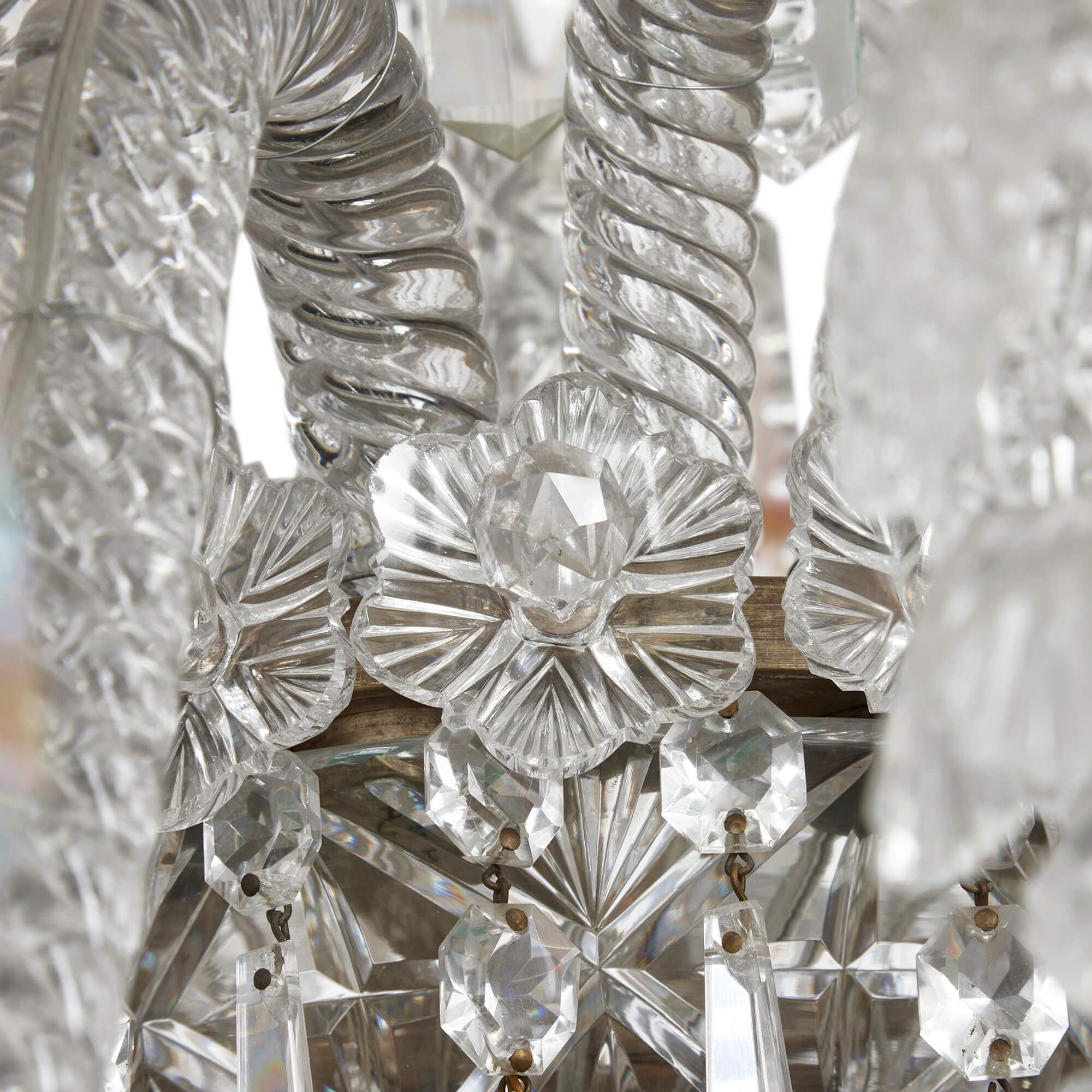 Large antique twenty-four light crystal chandelier by Large antique twenty-four light crystal chandelier by