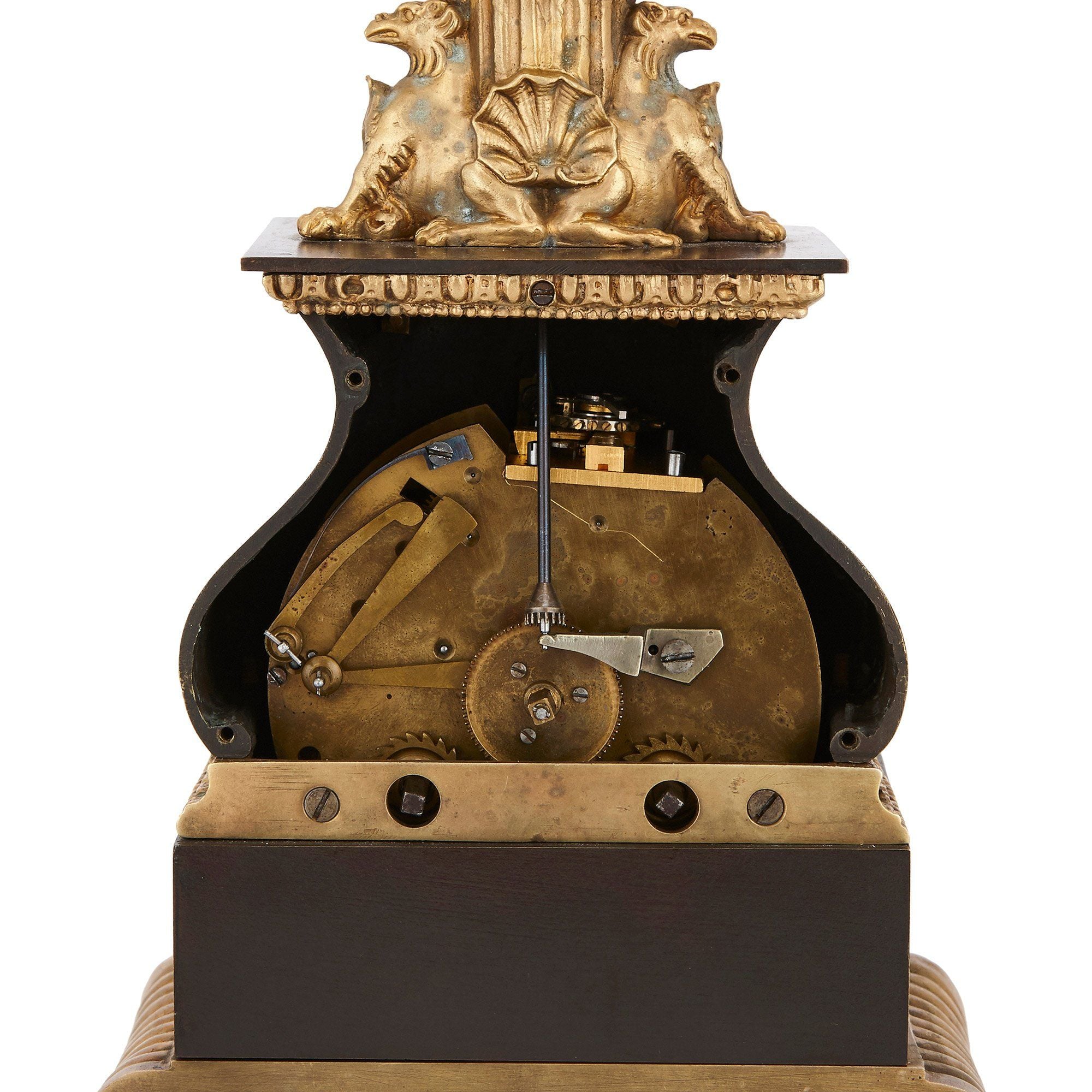 Antique ormolu and glass mystery clock by RobertHoudin Mayfair Gallery