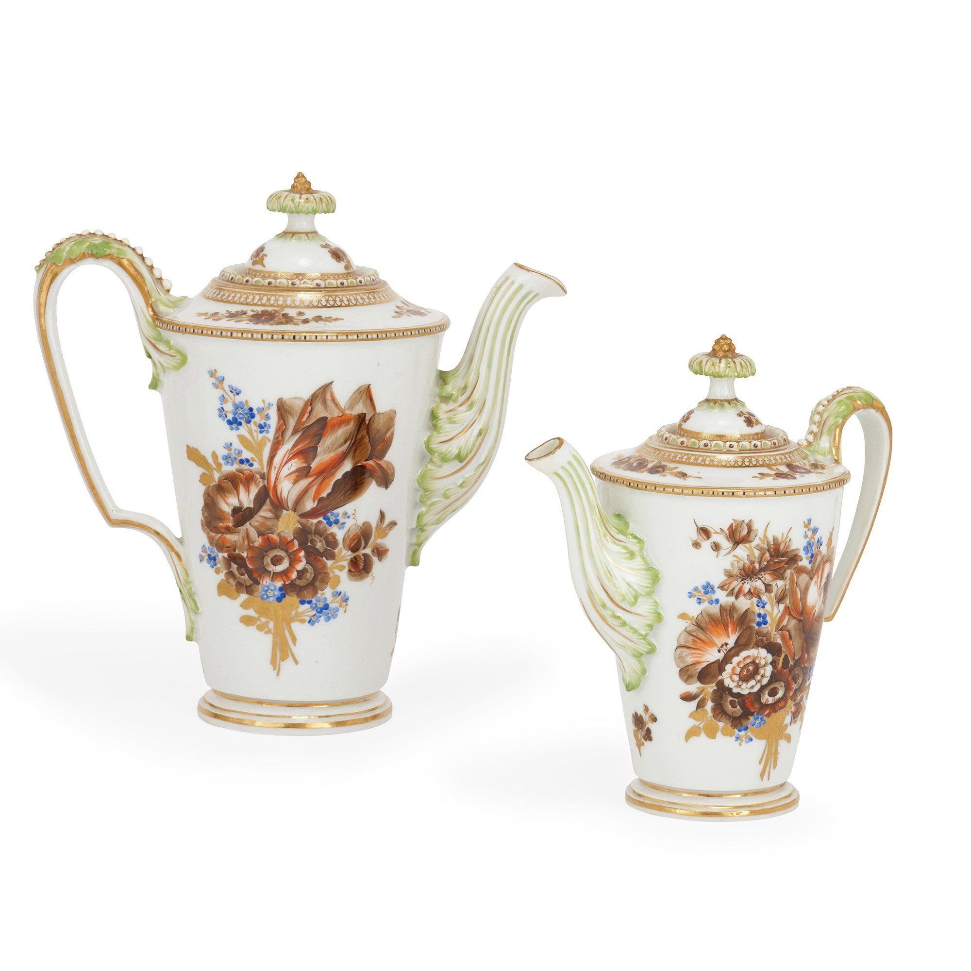 Fine Meissen porcelain antique tea and coffee set ...