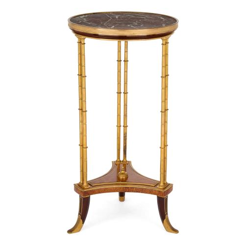 Antique Louis XVI style ormolu and marble mounted guéridon  