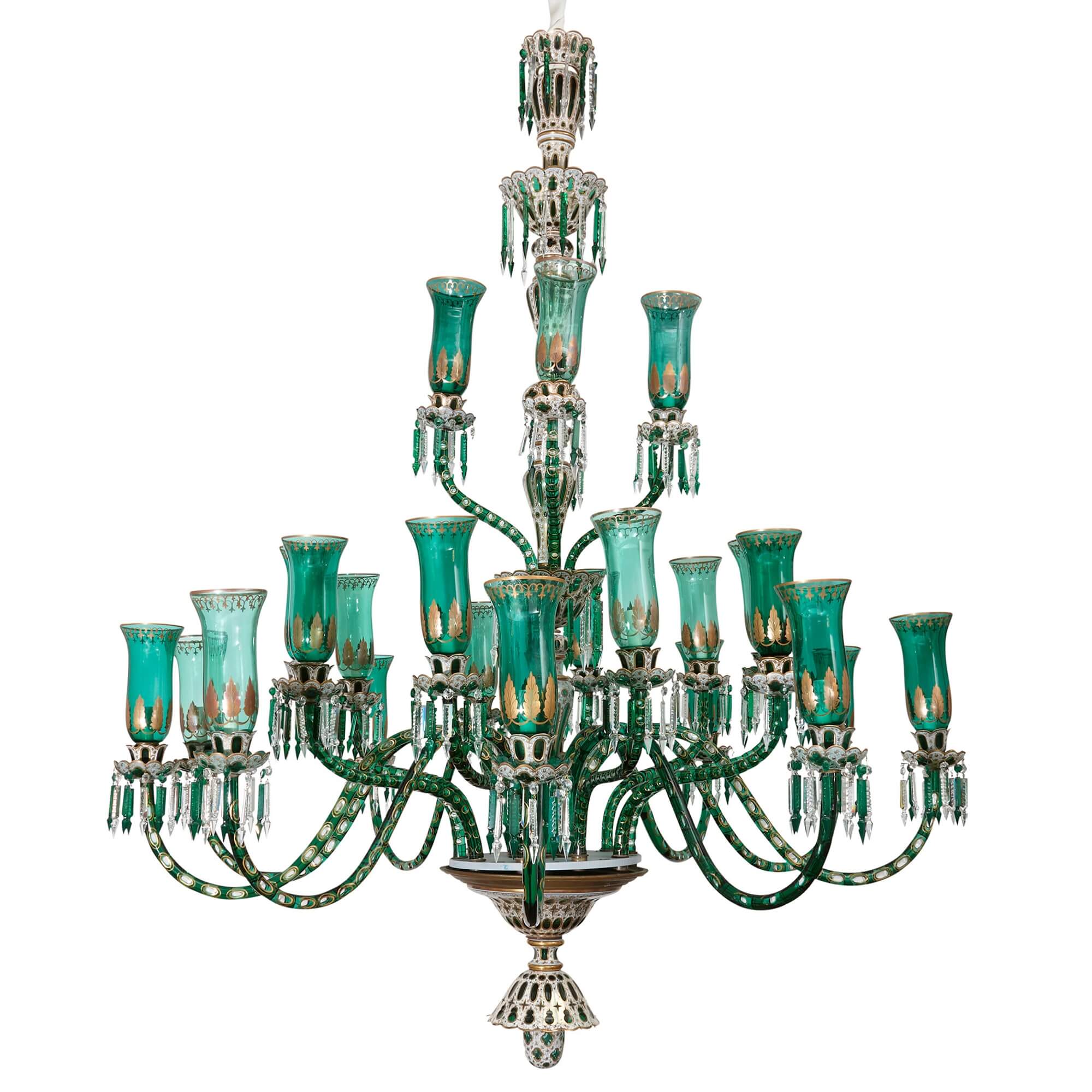 Green clearance crystal chandelier