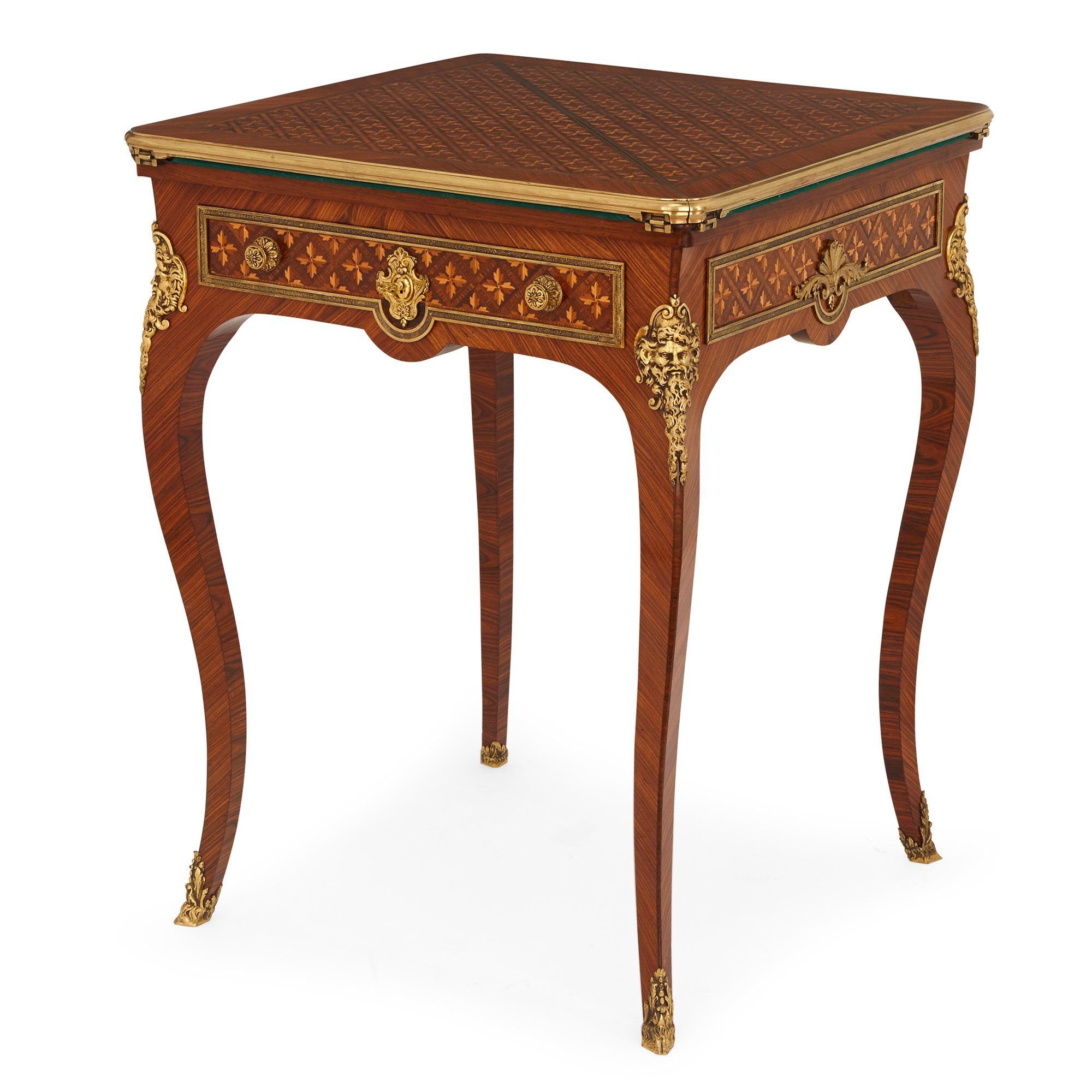 Louis Xv Style Ormolu Mounted Parquetry Folding Card Table Mayfair Louis Xv Style Ormolu Mounted Parquetry Folding Card Table