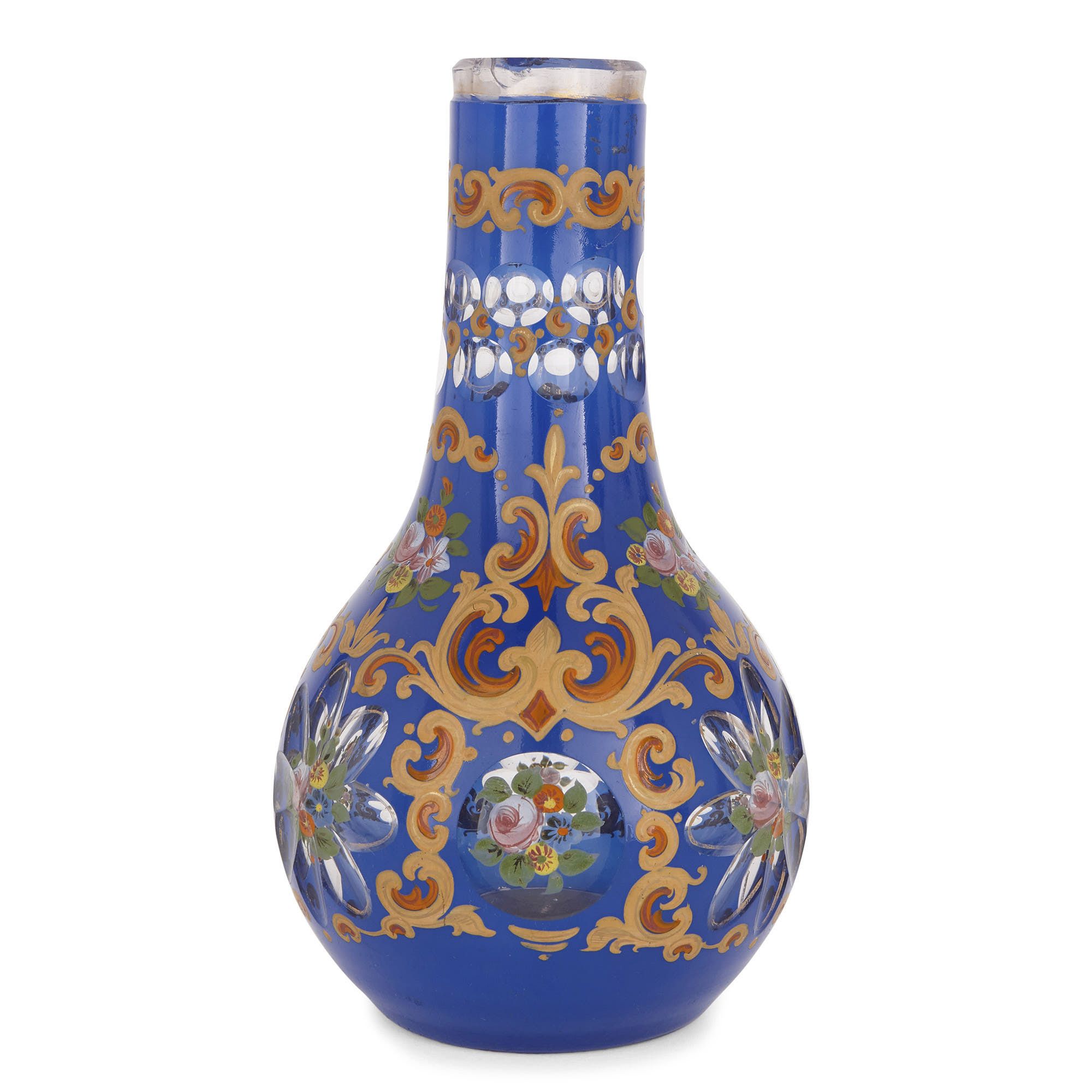 Collection of Bohemian Persian style glass objects | Mayfair Gallery