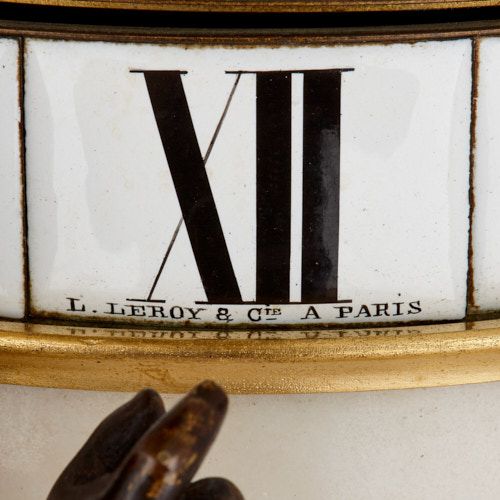 Large Louis XVI style cercle tournant mantel clock by Leroy | Mayfair ...