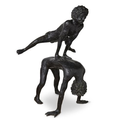 'Saute Mouton', large bronze sculpture by Berry