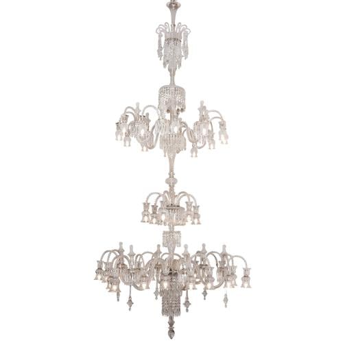 Massive Osler-style cut glass chandelier