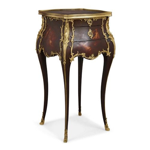 Louis XV style ormolu mounted vernis Martin side table