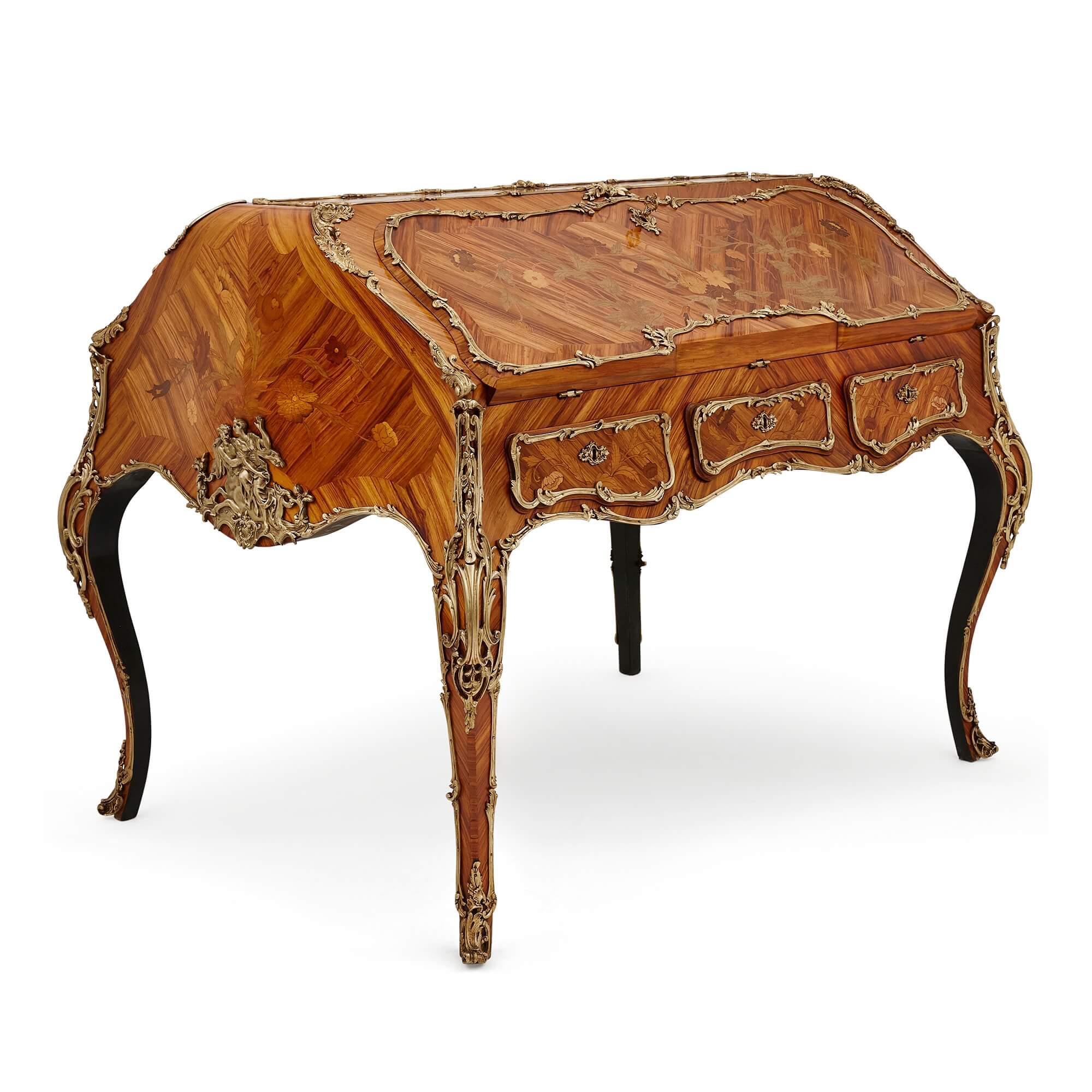 601 Louis XV Style Antique Reproduction Style Desk
