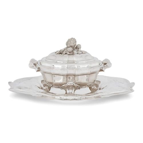 Large silver soup tureen by Tétard Frères