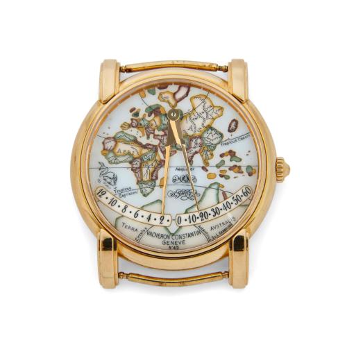 Vacheron Constantin 'Mercator Europe to Asia Enamel' 18K gold watch