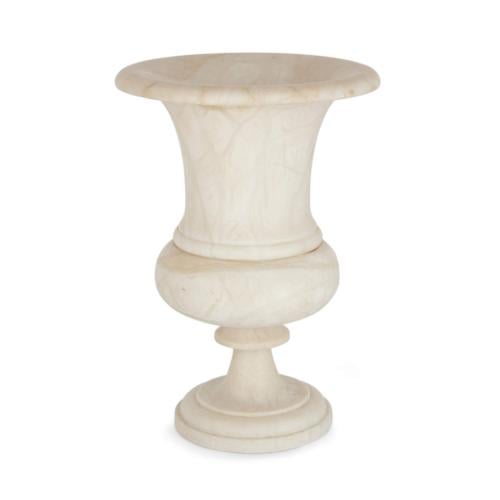 One Neoclassical alabaster campagna shaped vase