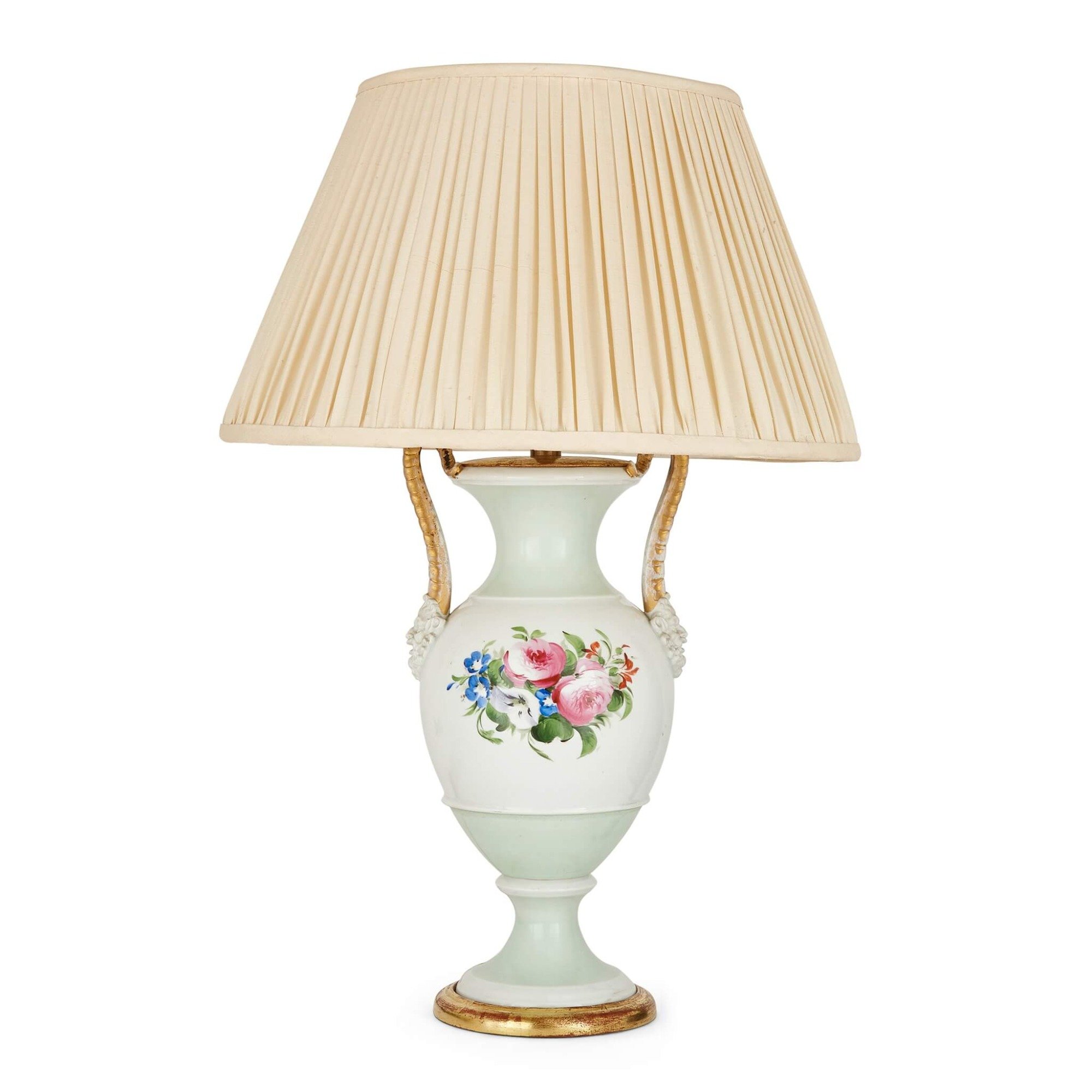 Antique deals floral lamps