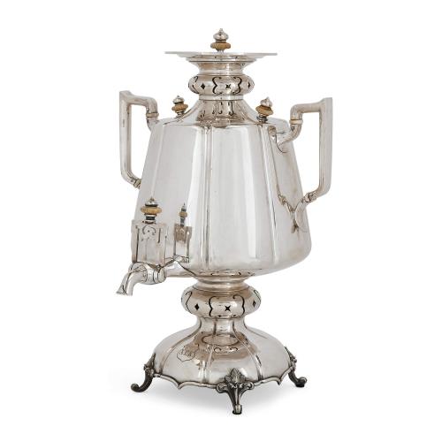 Antique 19th century Russian silver samovar