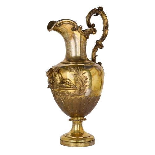 Impressive antique silver-gilt equestrian racing trophy by Paul Storr