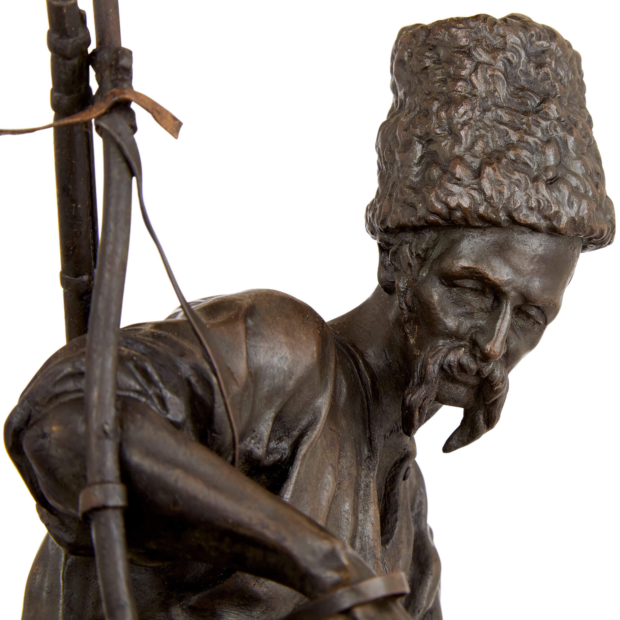 Zaporozhian Cossack After Battle', bronze sculpture after Lanceray