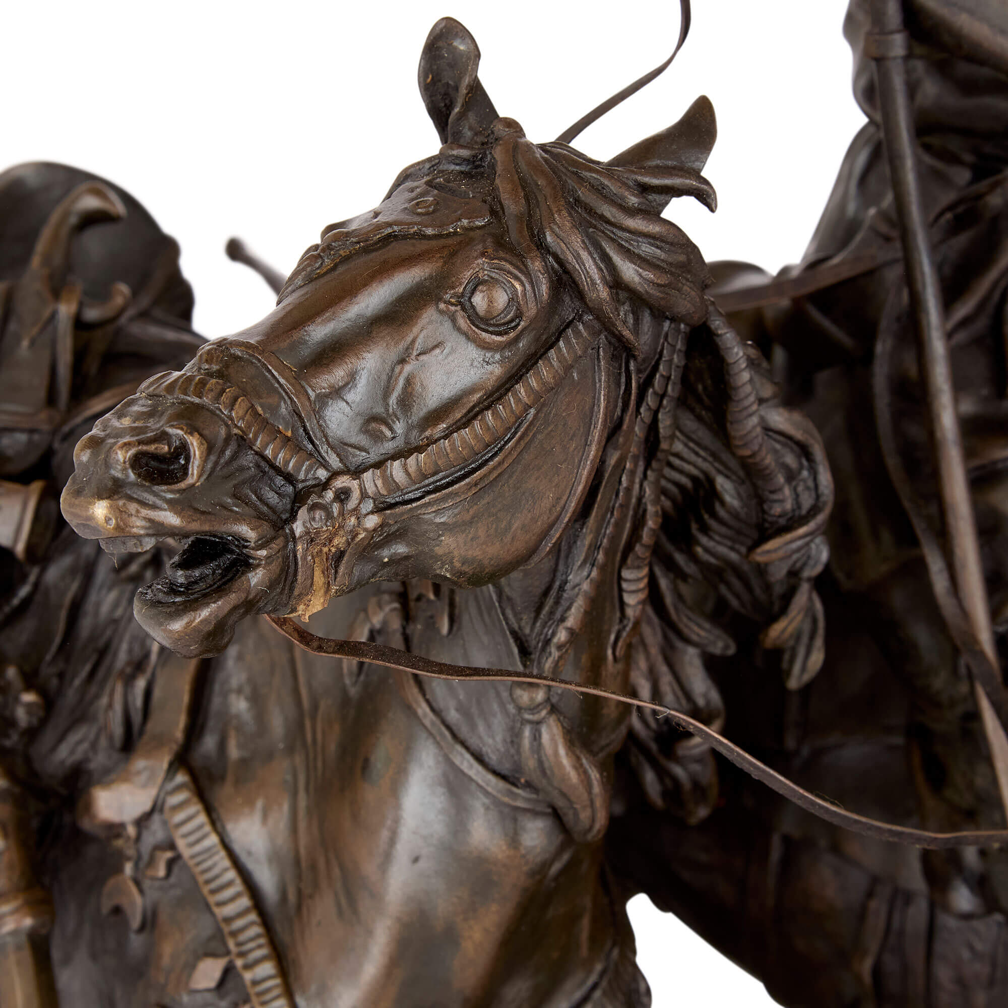 Zaporozhian Cossack After Battle', bronze sculpture after Lanceray