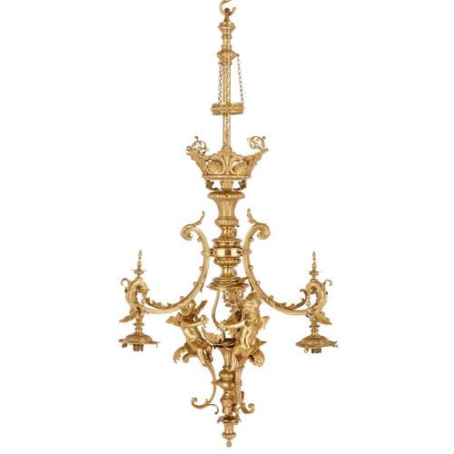 Belle Époque period French ormolu chandelier