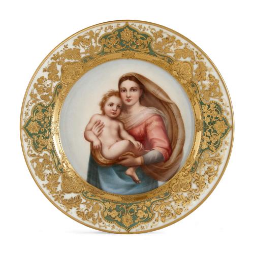 Dresden porcelain antique cabinet plate