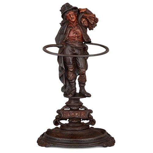 Victorian cast iron umbrella stand 