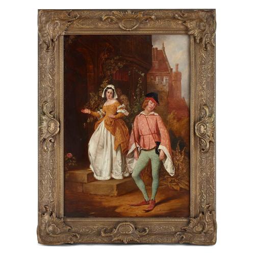 Oil painting of a Shakespearean scene attributed to Horsley