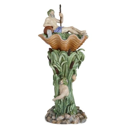 Large Royal Copenhagen porcelain sculptural centrepiece