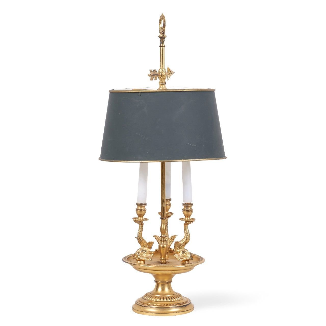 Antique French Empire Style Ormolu, Styles Of Antique Table Lamps