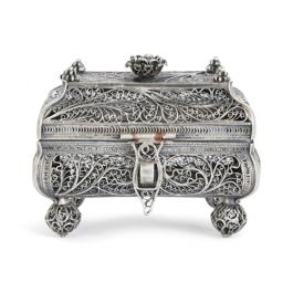 Russian 19th Century Judaica silver spice box | Mayfair Gallery