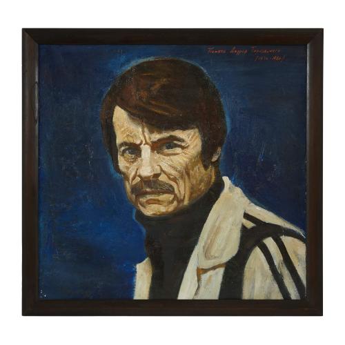 Oil portrait of Andrei Arsenevich Tarkovsky by A. Ivasenko