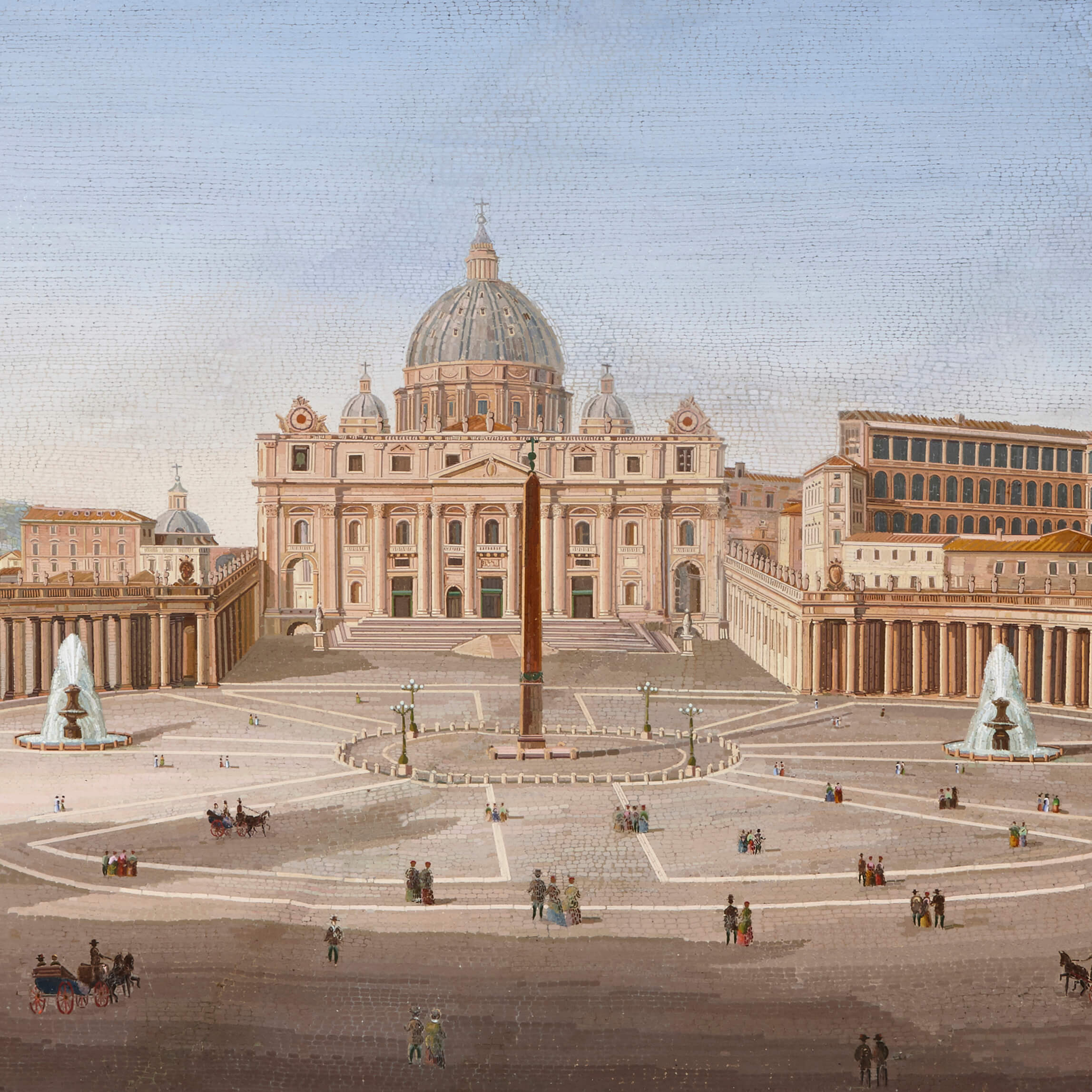 А4 века. Площади Святого Петра, Ватикан 19 век.