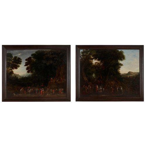 Pair of Old Master paintings by Johannes Jakob Hartmann
