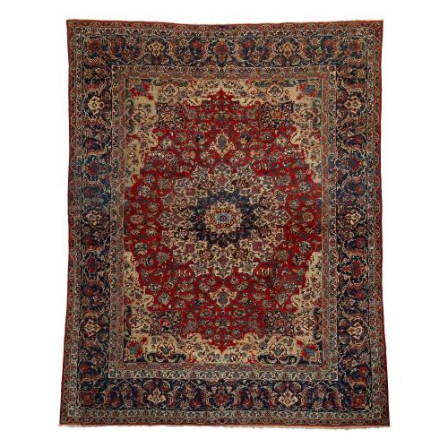Large Persian flower motif Isfahan carpet