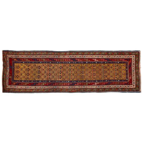 Caucasian floral geometric Seychour long rug