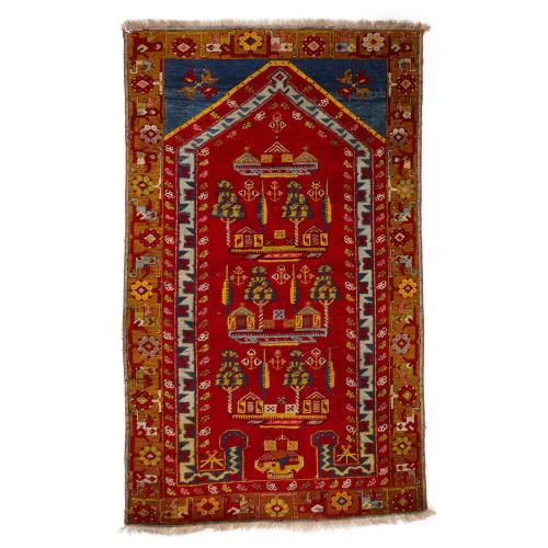 Turkish Kirsehir wool prayer rug