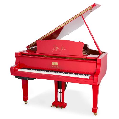 Elton John limited edition Signature series red piano by Yamaha