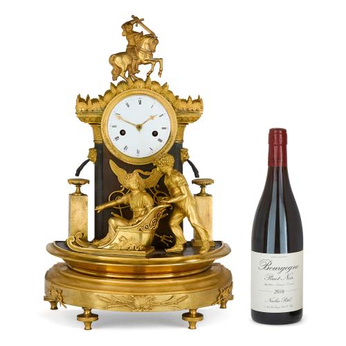 Antique Empire period gilt and patinated bronze mantel clock | Mayfair ...