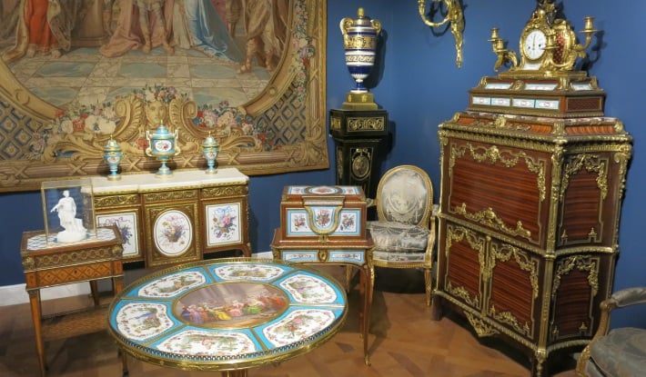 The Louis XVI room at the Louvre Museum