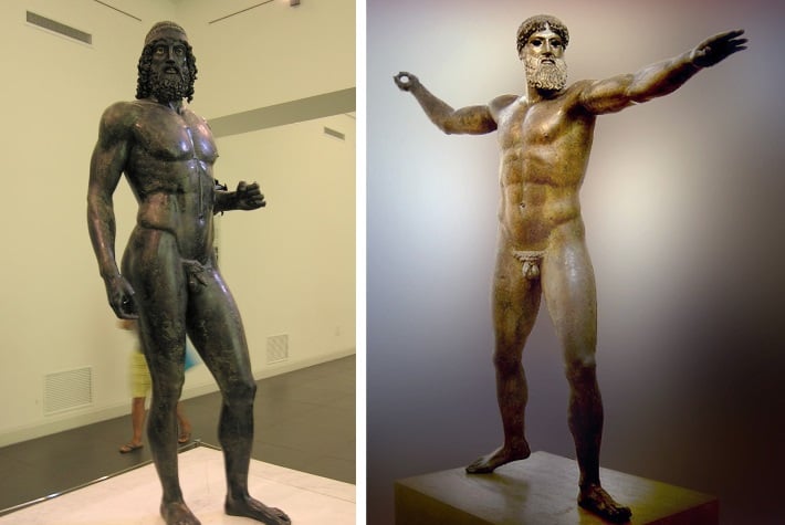 Бронзовые изделия Riace и Artemision Бронзовые изделия Riace и Artemision