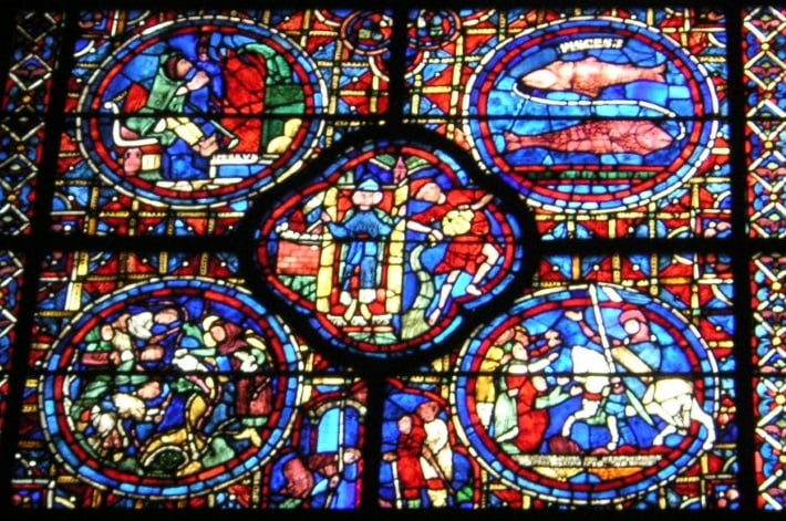 Chartres Cathedral stained glass window