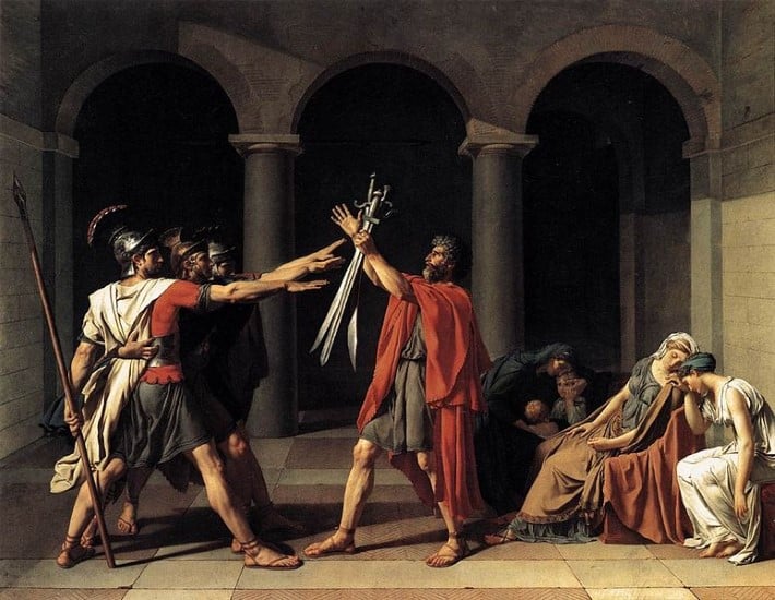 Oath of the Horatii by Jacques-Louis David